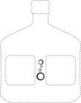 Design comprising a series of circles stylistically representing a group of bubbles, such series being located on the handle of a water bottle.  